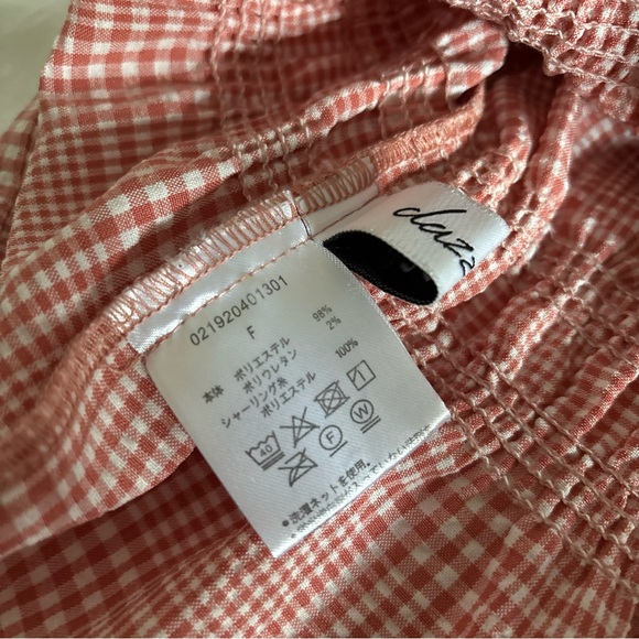 dazzlin red gingham top - Picture 6 of 6